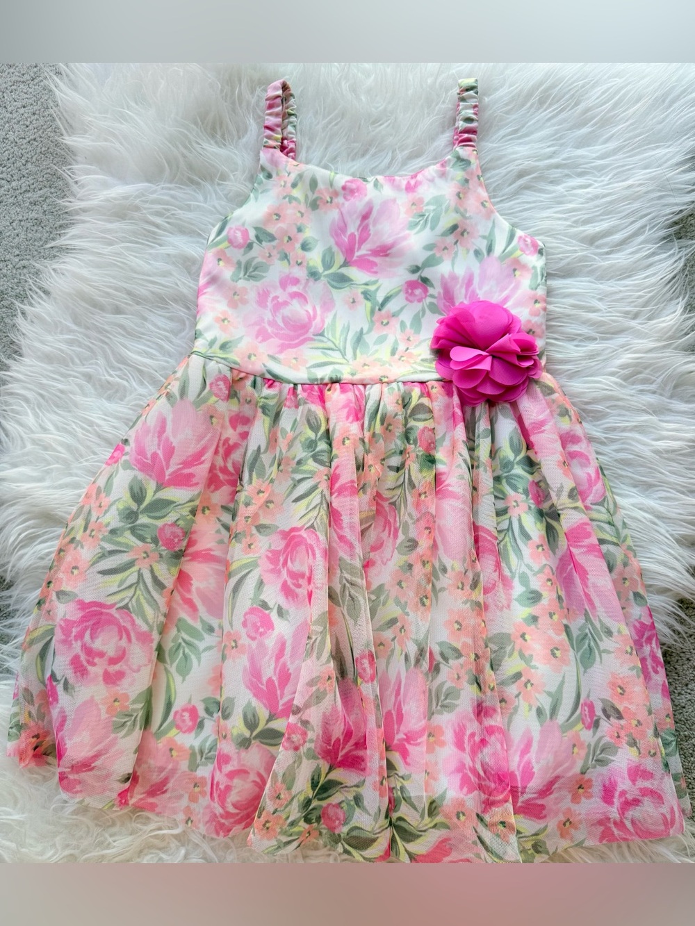 Jessica Simpson girl Floral dress 7 T